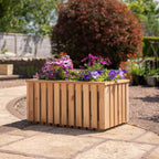 Ruby Ready Larch Slatted Planter