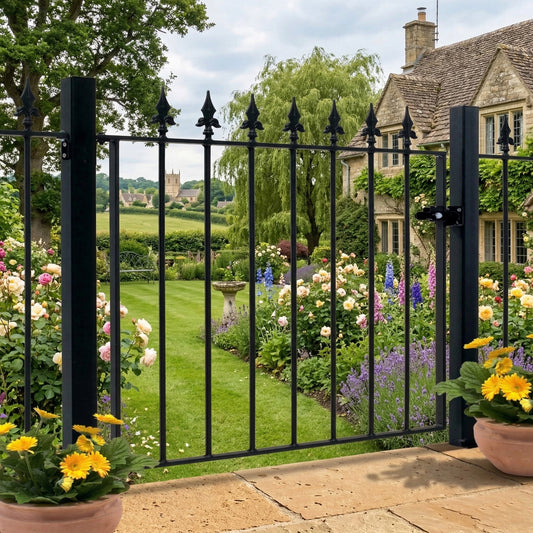 Saltash Steel Flat Top Garden Gate