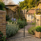 Saltash Steel Bow Top Driveway Gate