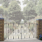 St Austell Steel Flat Top Steel Driveway Gate
