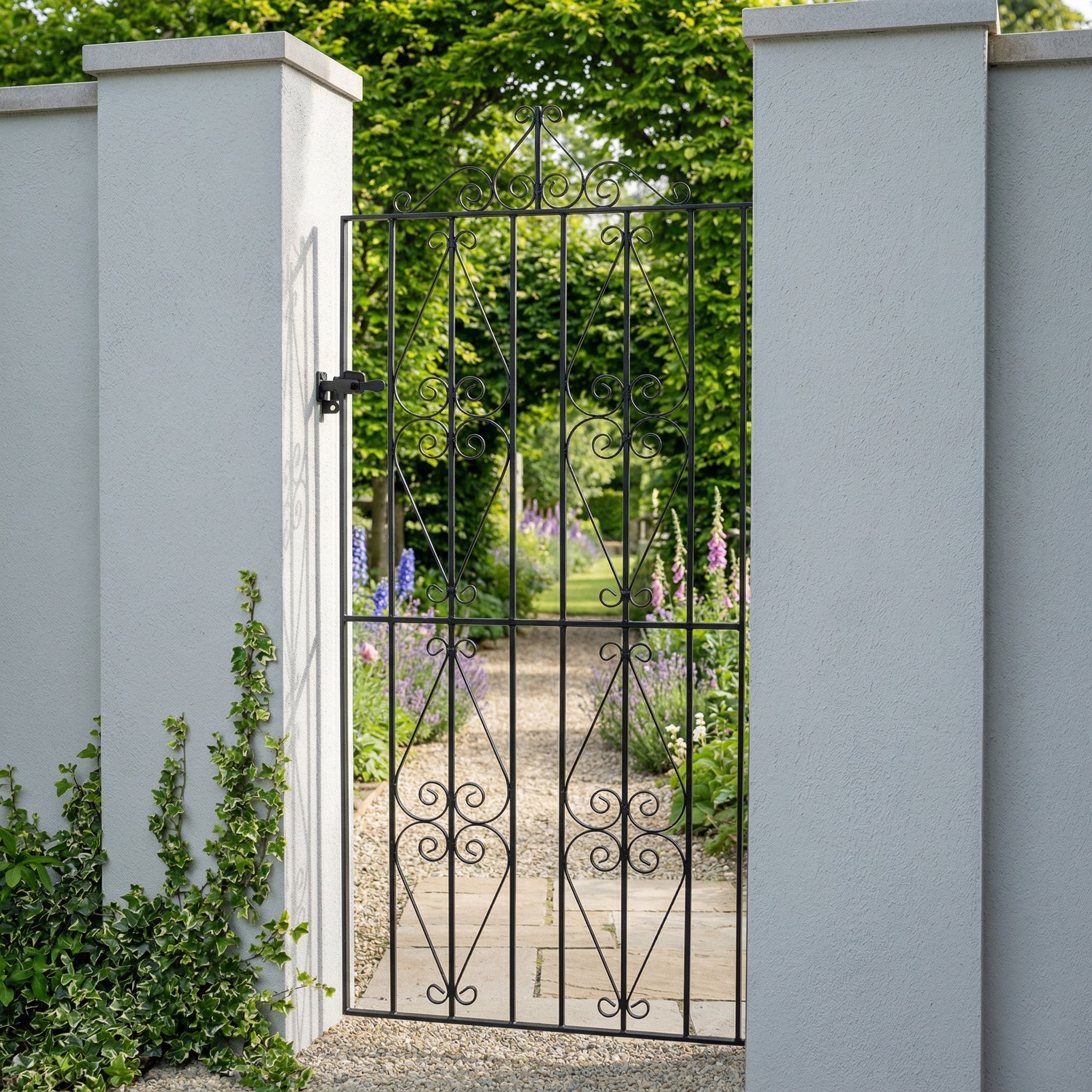 St Austell Steel Flat Top Tall Garden Gate