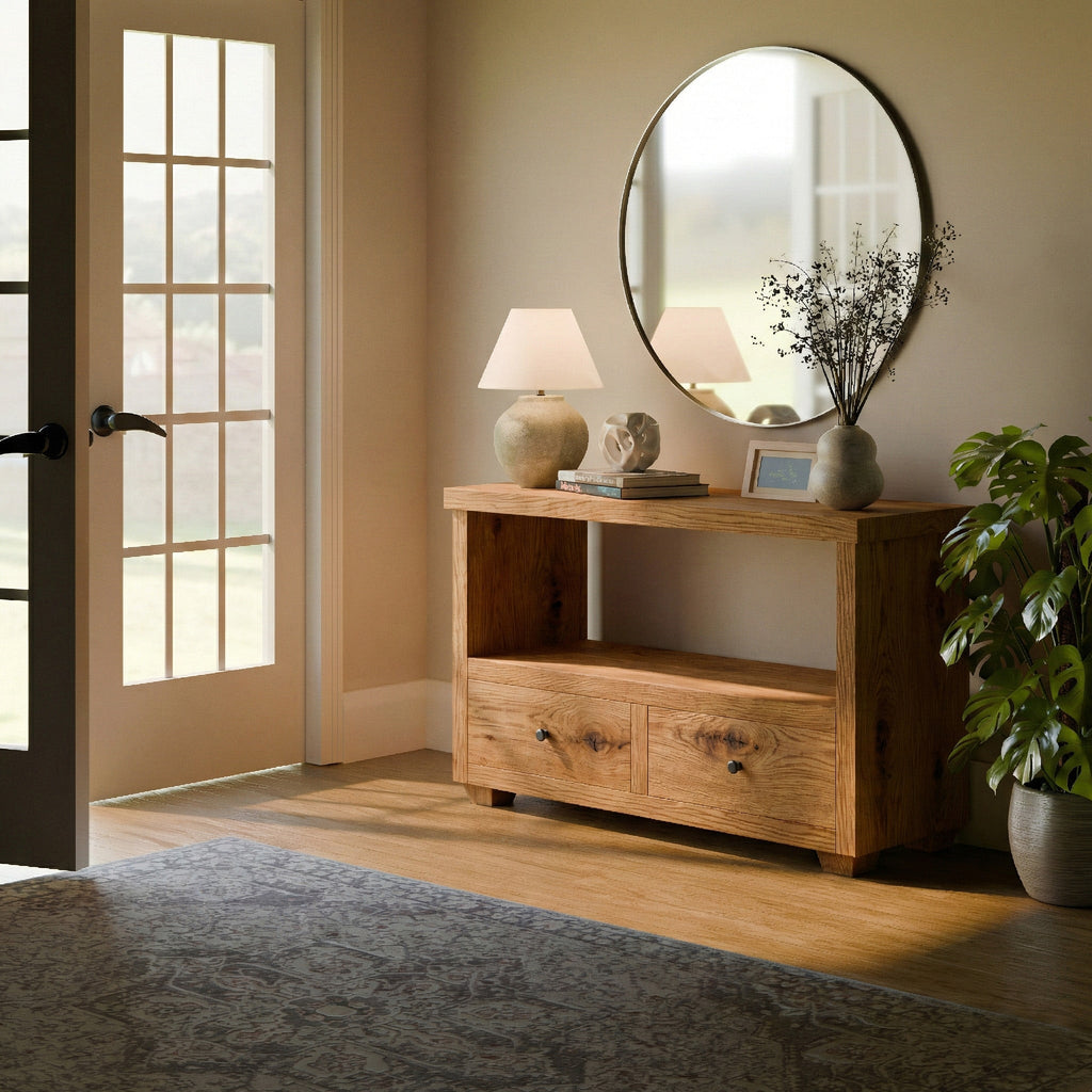 Salcombe Scandinavian Pine Hallway Console Table