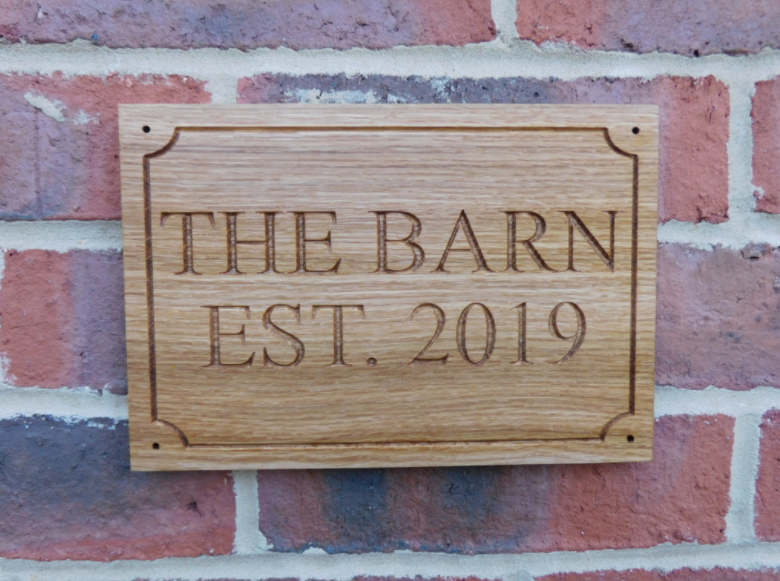 Personalised Oak Entrance Gate Sign