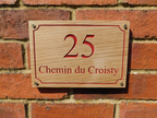 Personalised Oak Entrance Gate Sign