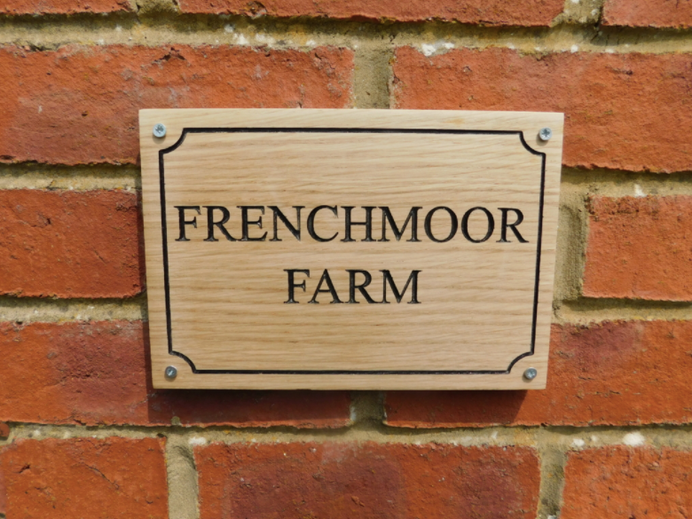 Personalised Oak Entrance Gate Sign