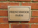 Personalised Oak Entrance Gate Sign