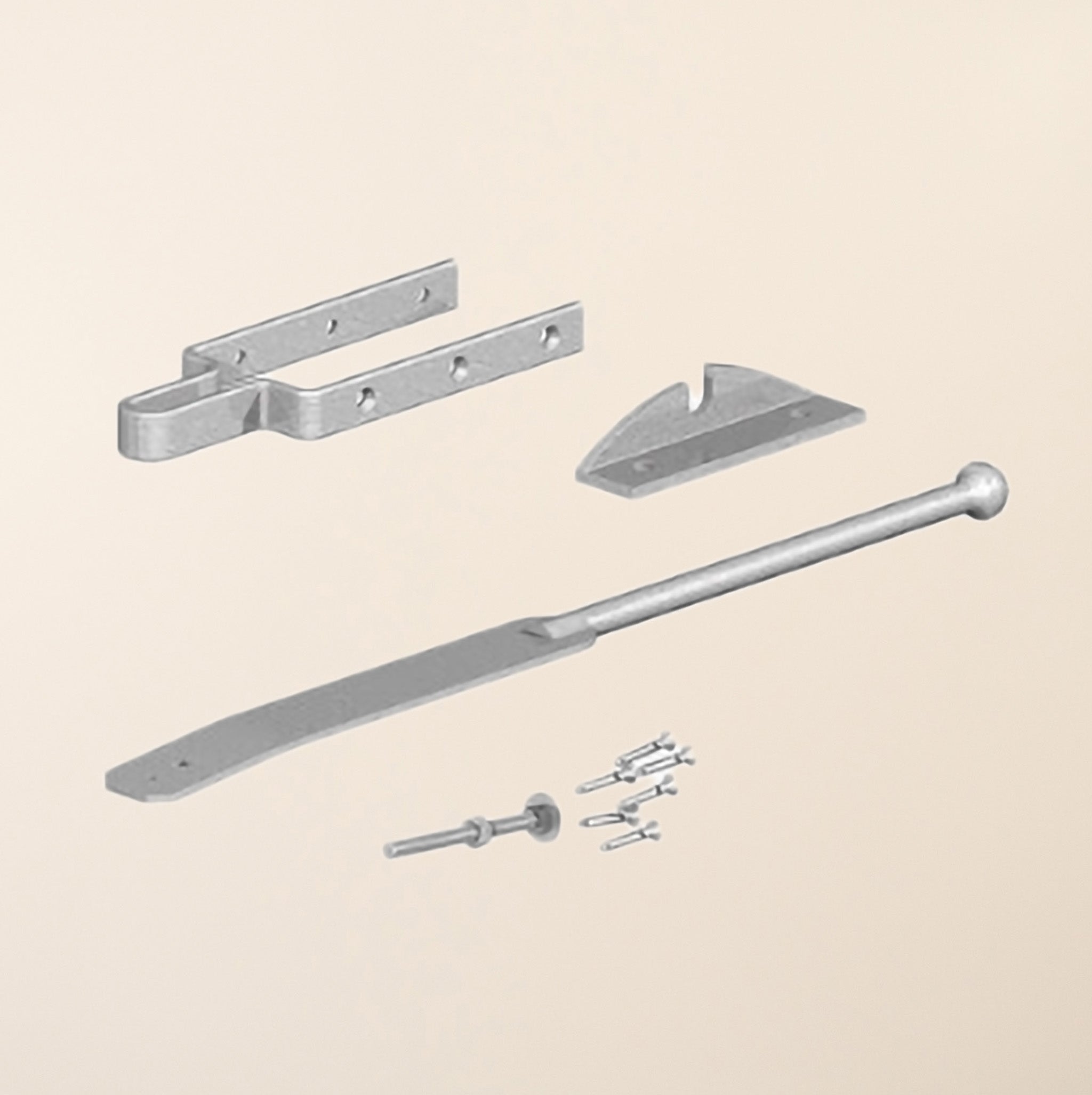 Galvanised Steel 24" Spring Fastener Catch