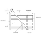 Exbourne Scandinavian Redwood Planed Curved Heel Gate