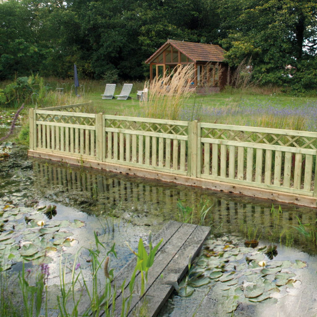 Cross Top Fence Panel