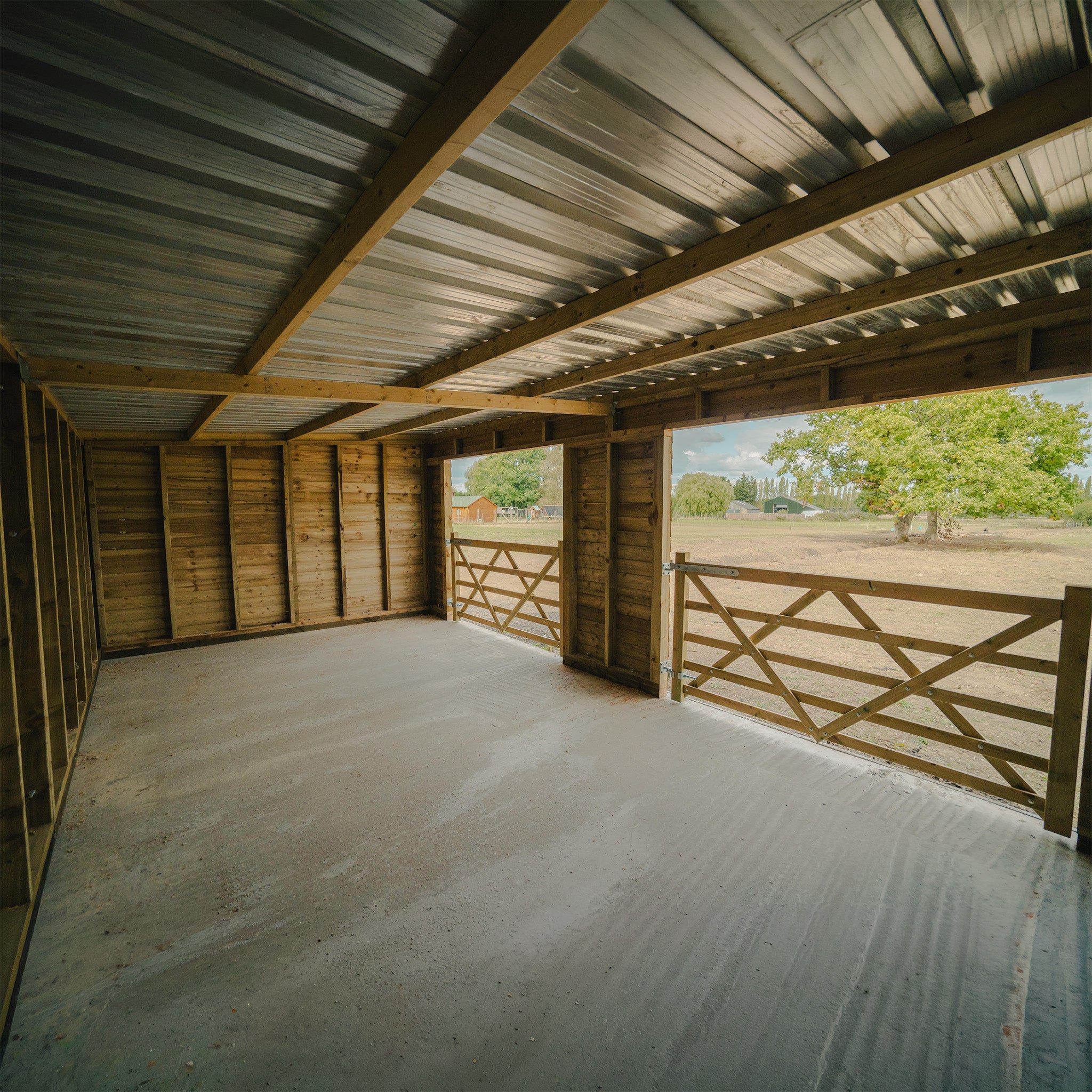 Featheredge Cladding Wooden Field Shelter