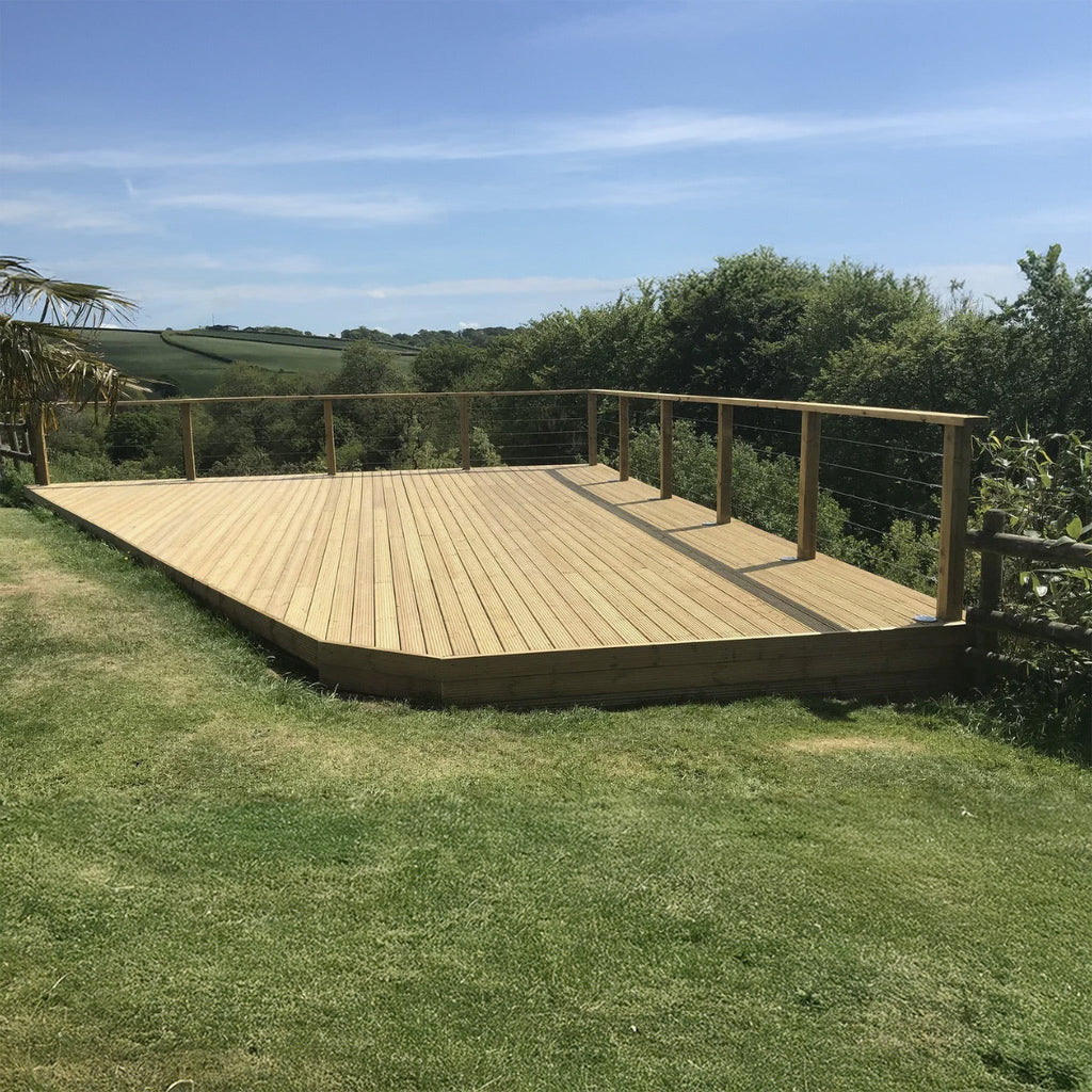 Scandinavian Redwood Decking Kit (Various Sizes)