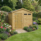 Ruby Apex Felt Roof Security Shed