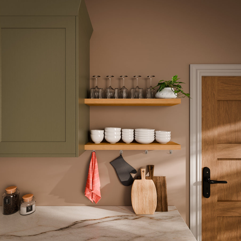 Bespoke Solid Wooden Floating Shelf (150mm Depth x 40mm Thickness)