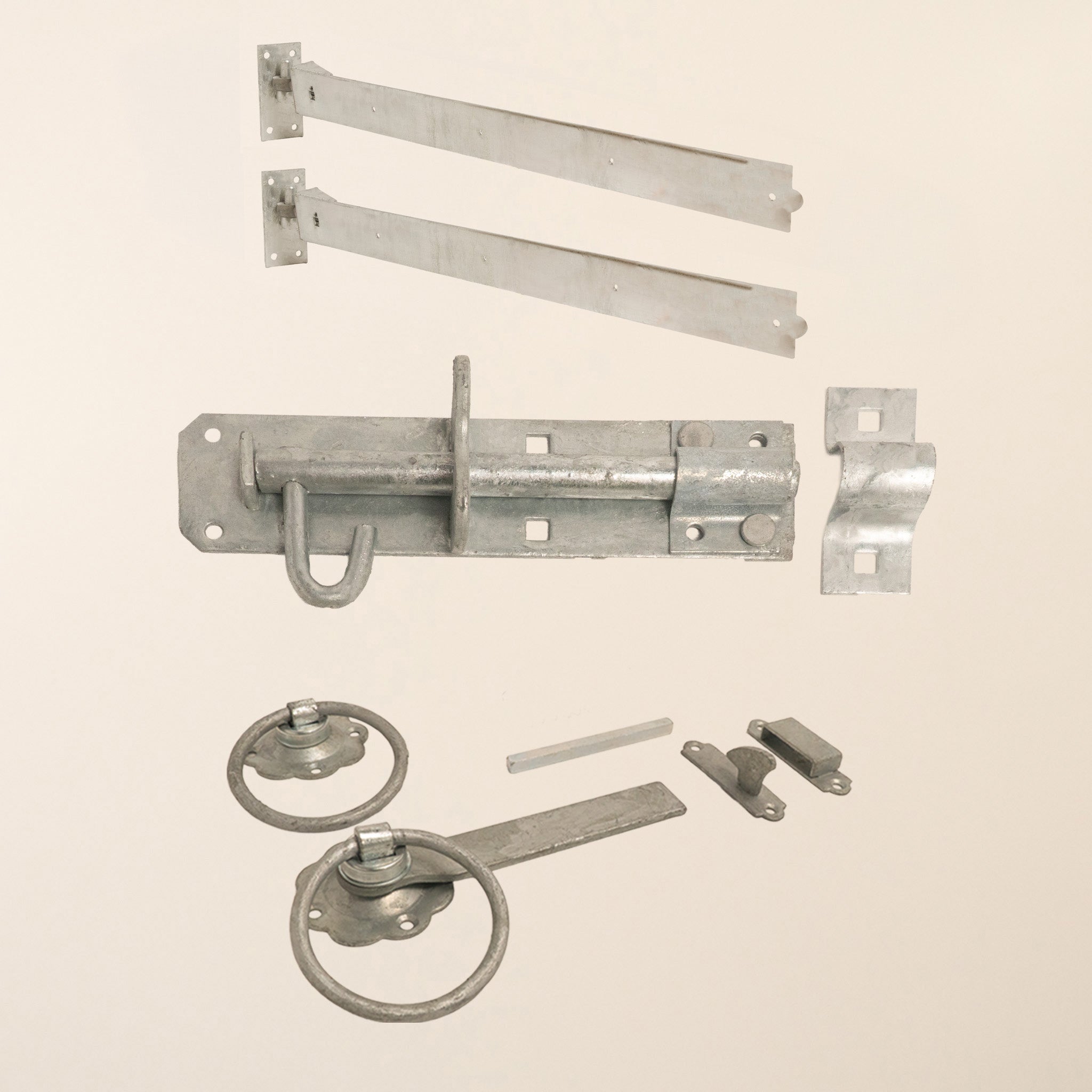 Side Gate Ironwork Bundle (1x Pair of 36" Galvanised Hinge)