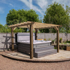 Wooden Pergola - Flat & Open Roof