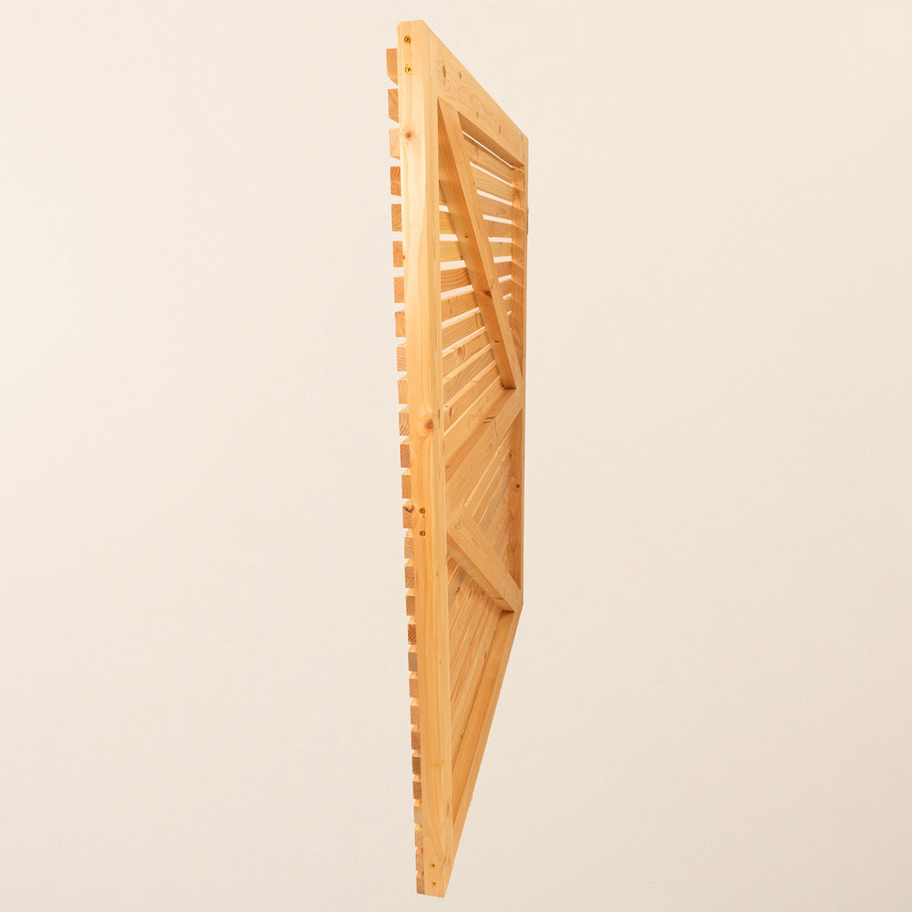 Larch Slatted Gates Pair