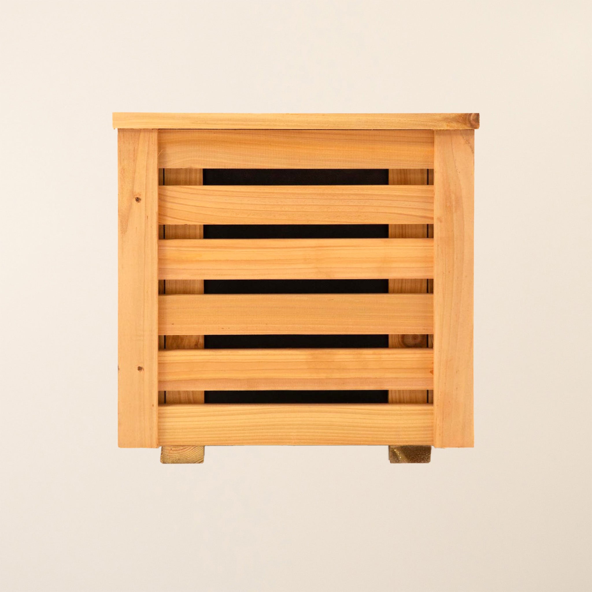 Premium Cedar Horizontal Slatted Panel Planter