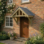 Apex Slate Roof Pressure-Treated Softwood Porch Canopy