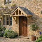 Apex Slate Roof Pressure-Treated Softwood Porch Canopy
