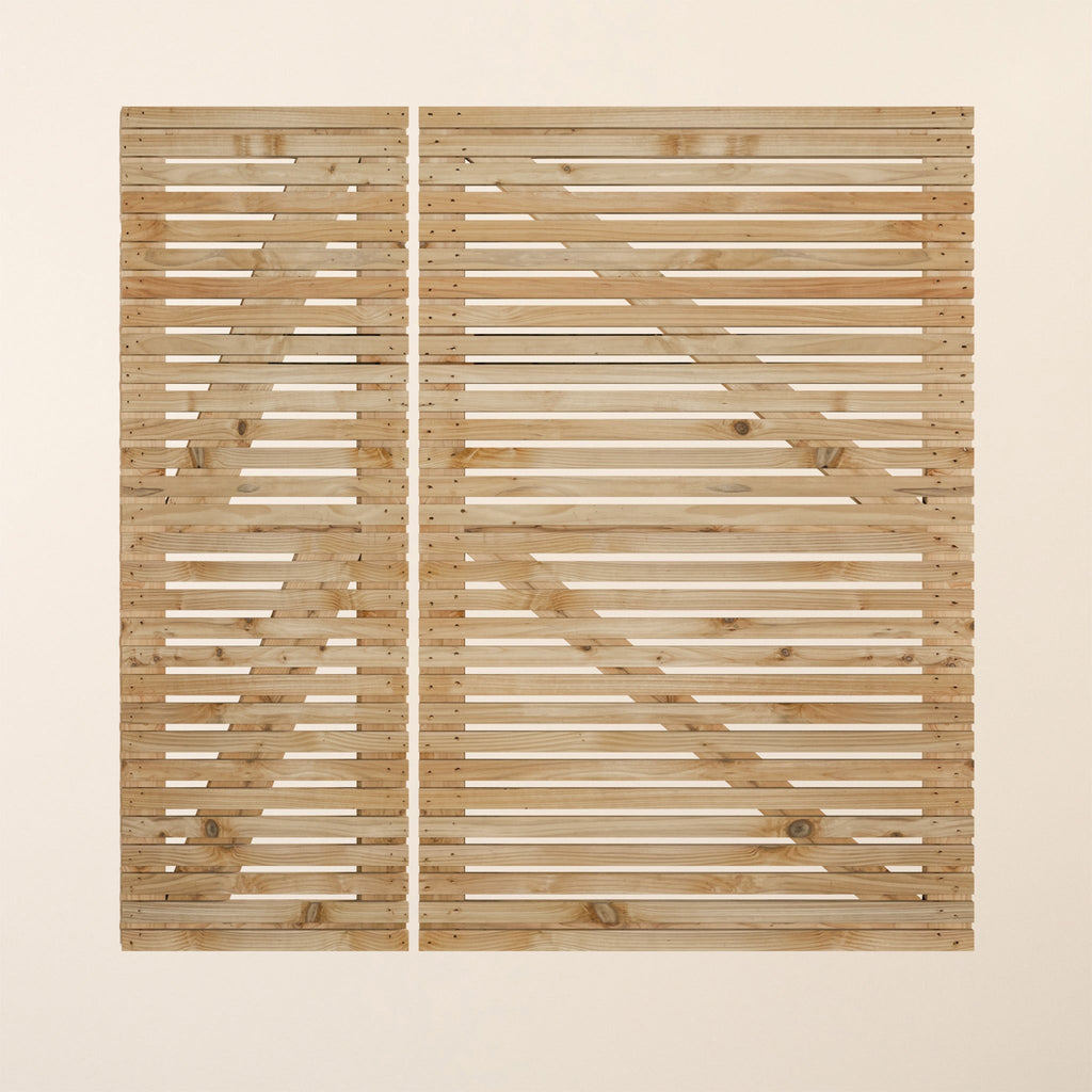 Cedar 3/4 Split Slatted Gates