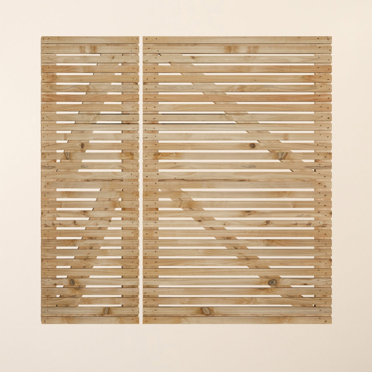Cedar 3/4 Split Slatted Gates