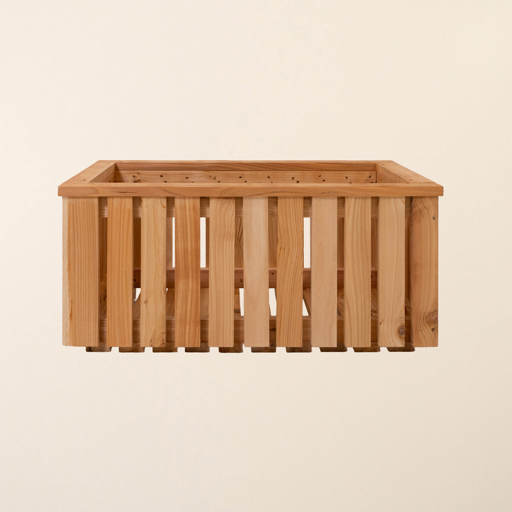 Ruby Ready Larch Slatted Planter