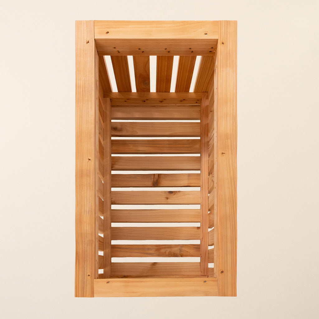 Ruby Ready Larch Slatted Planter