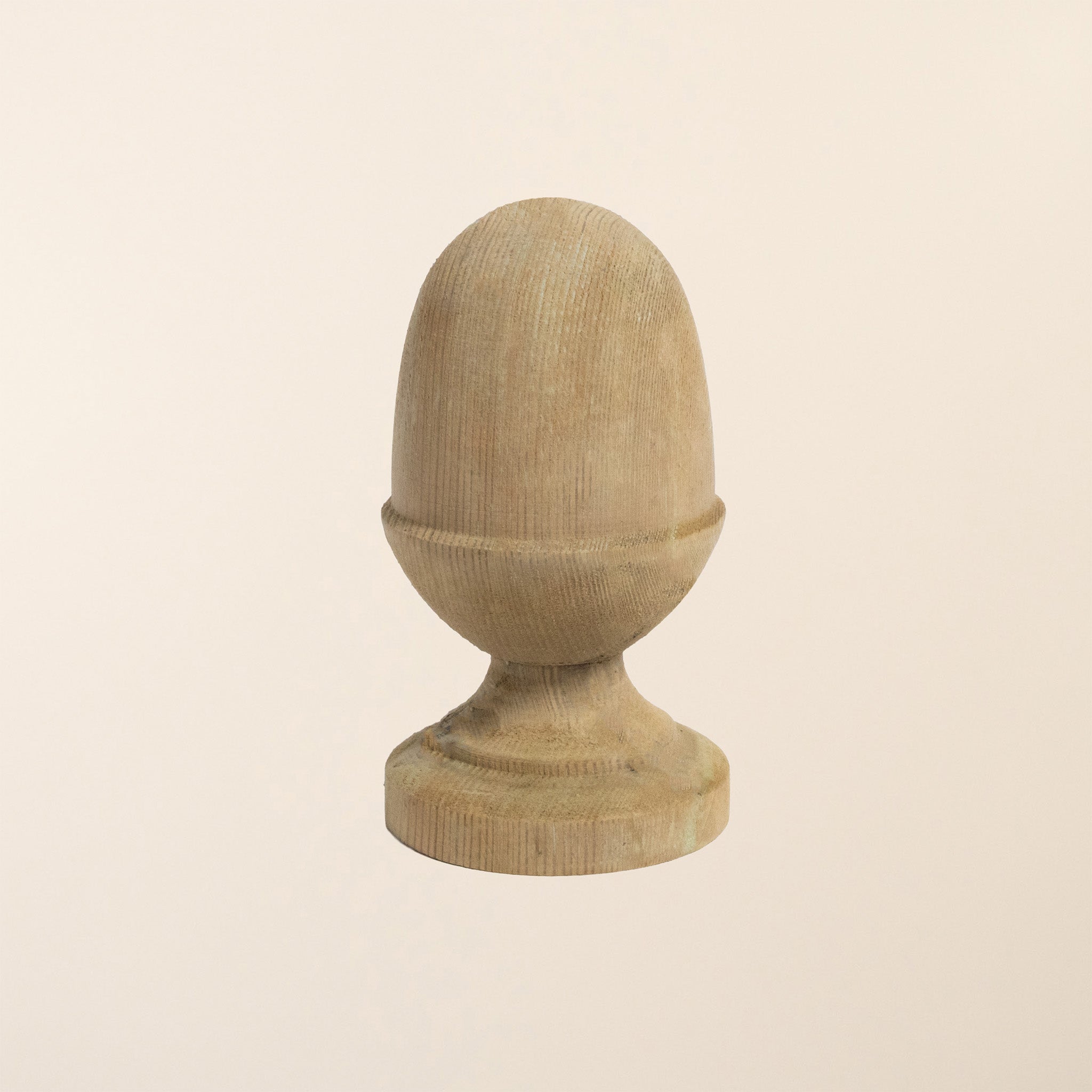 Softwood Acorn Post Cap & Base
