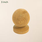 Softwood Ball Post Cap & Base