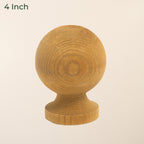 Softwood Ball Post Cap & Base