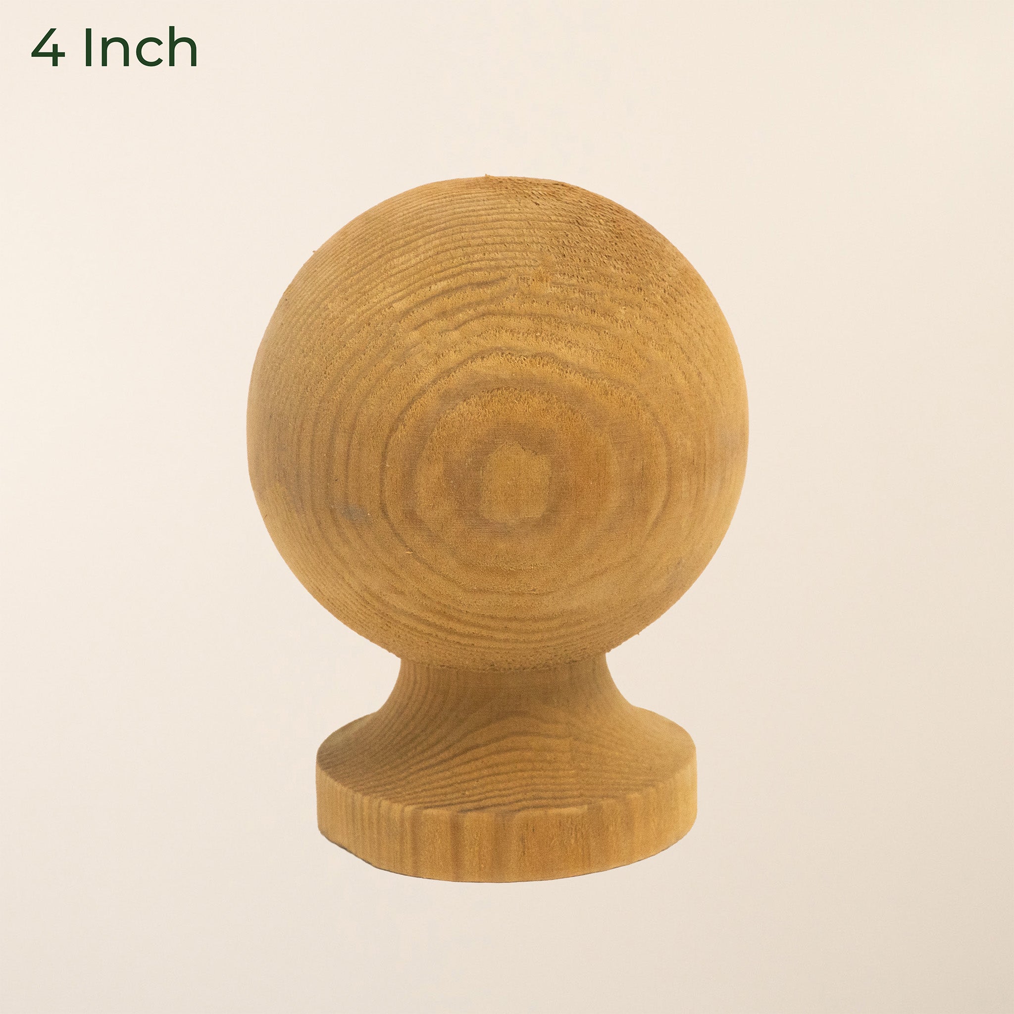 Softwood Ball Post Cap & Base