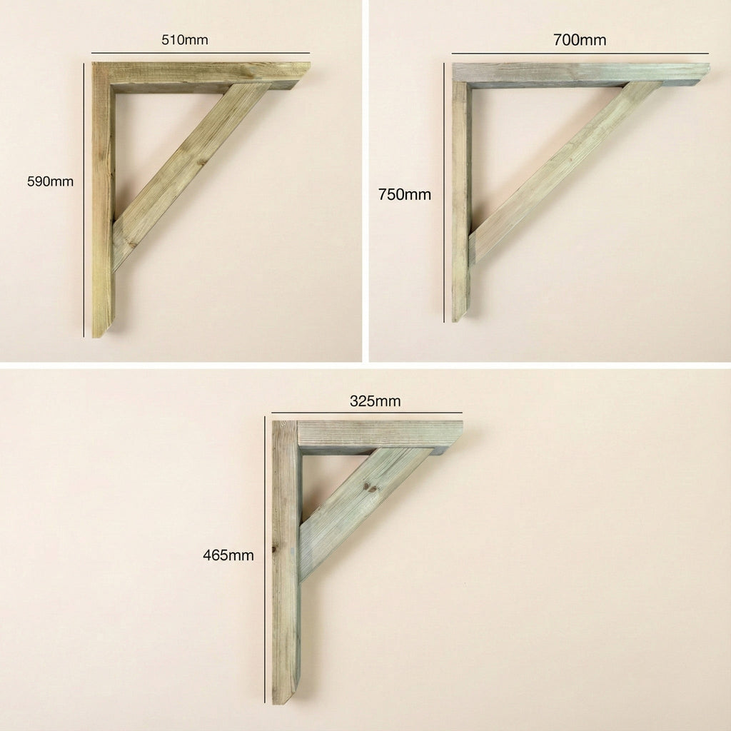 Straight Brace Timber Gallow Bracket