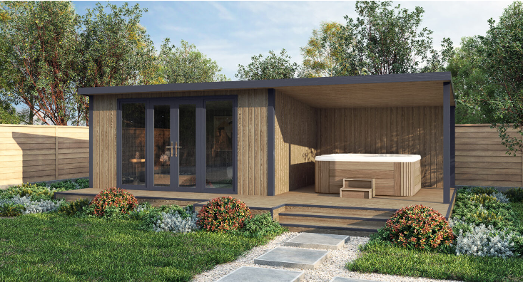 Sora Timber Deluxe Combination Garden Room – Greener Sheds
