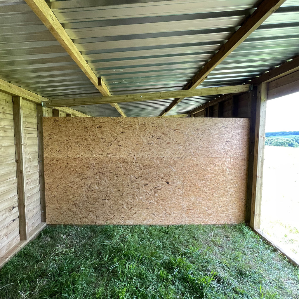 Corrugated Roof Wooden Stable (3.6m Wide)