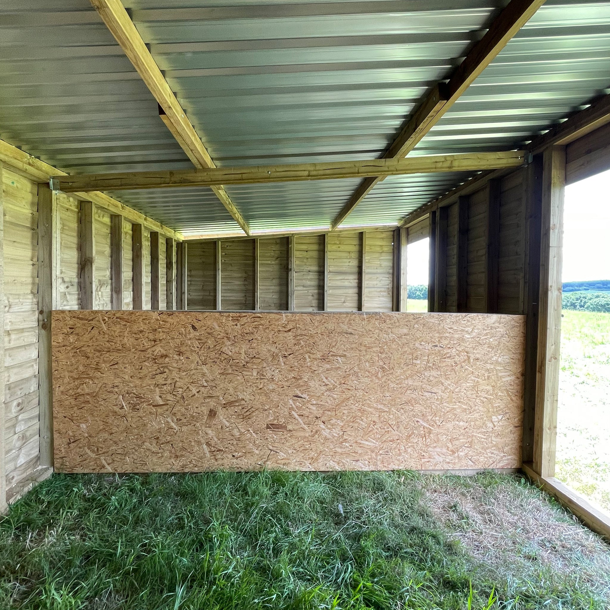 Corrugated Roof Wooden Stable (3.6m Wide)