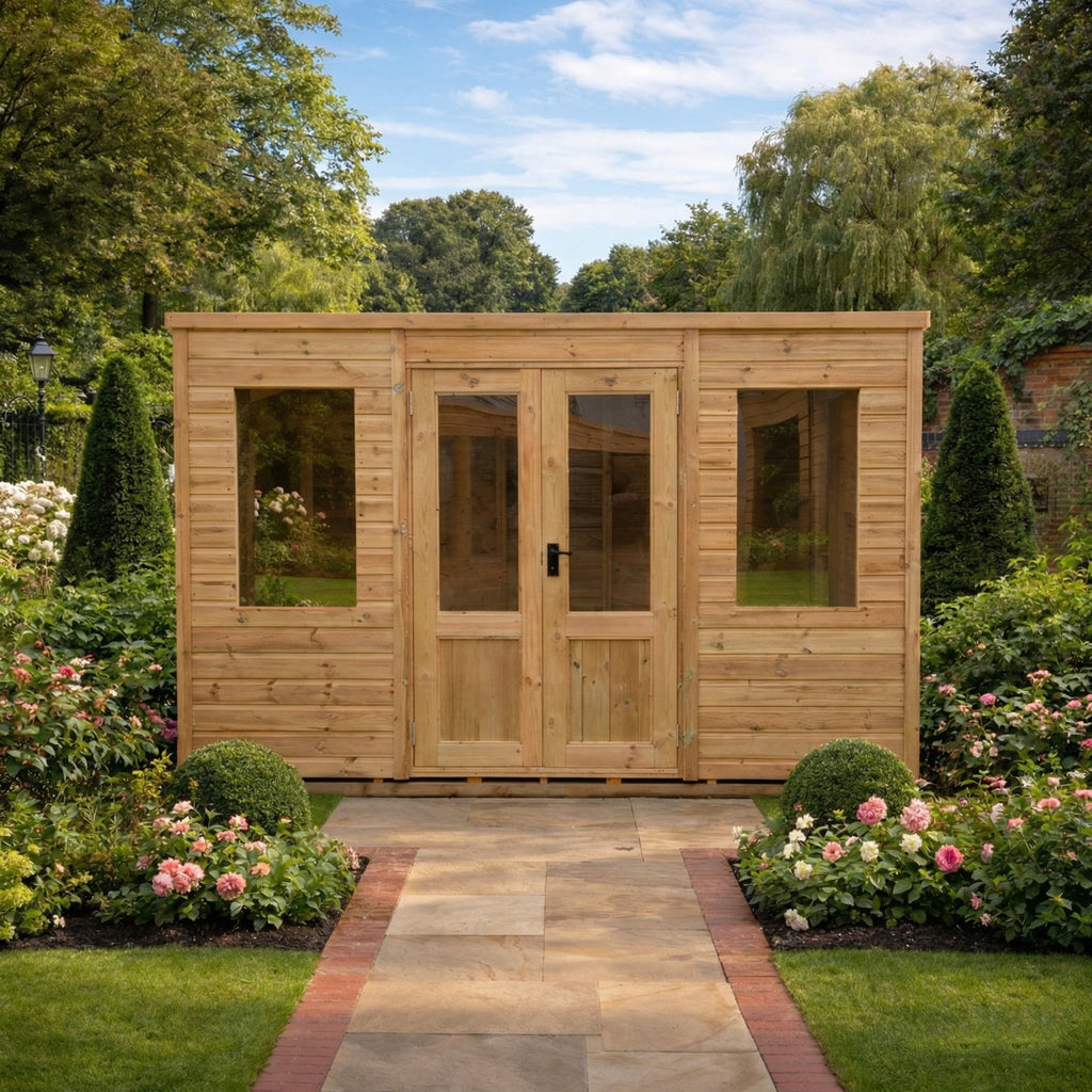 Ruby Pent Felt Roof Summerhouse