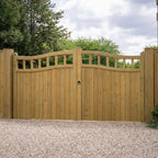 Swan Neck Cottage Scandinavian Redwood Gate Pair