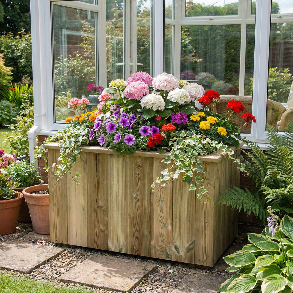 Scandinavian Redwood Tongue & Groove Planter