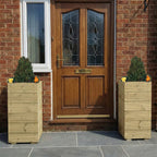 Scandinavian Redwood Tall Decking Planter