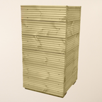 Scandinavian Redwood Tall Decking Planter