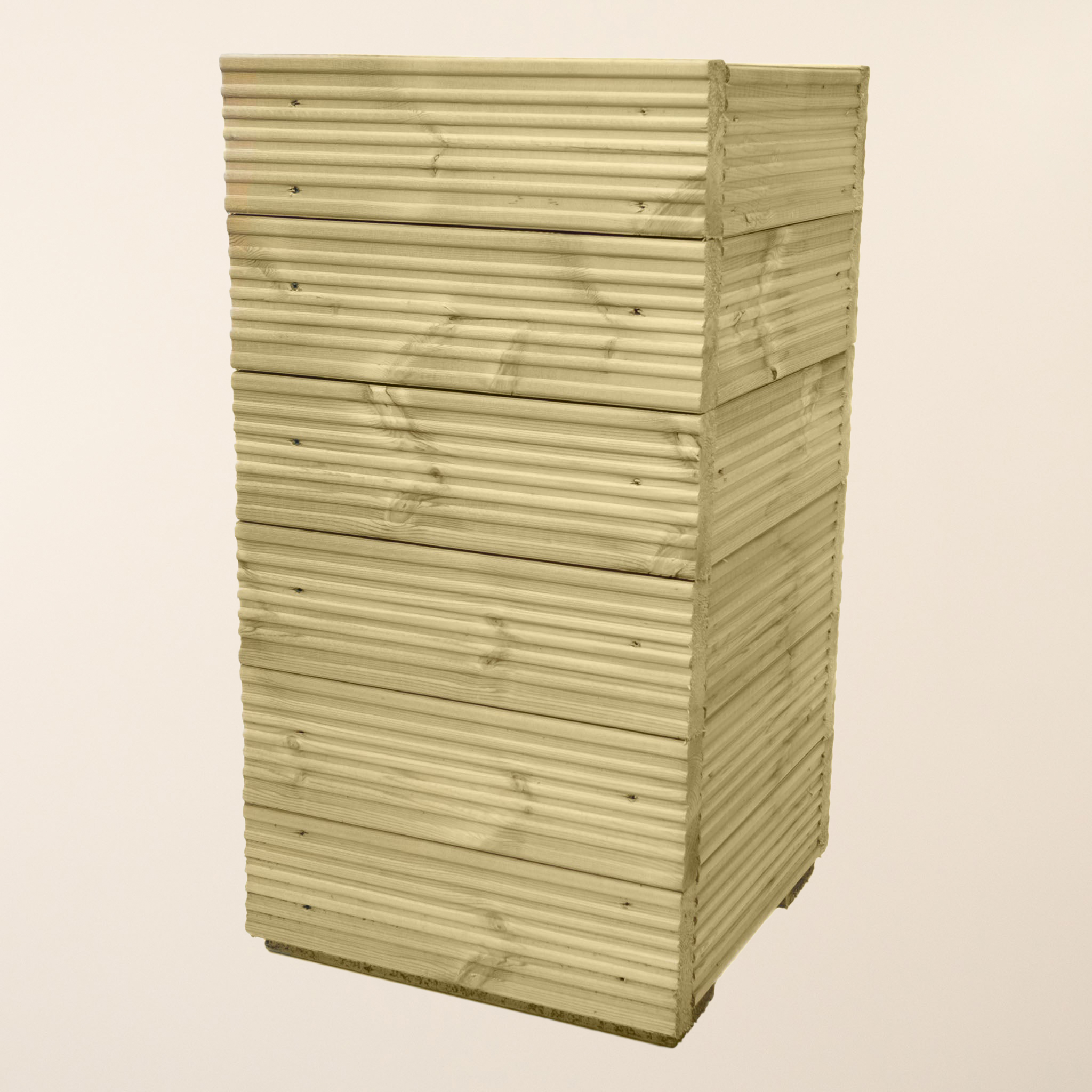 Scandinavian Redwood Tall Decking Planter