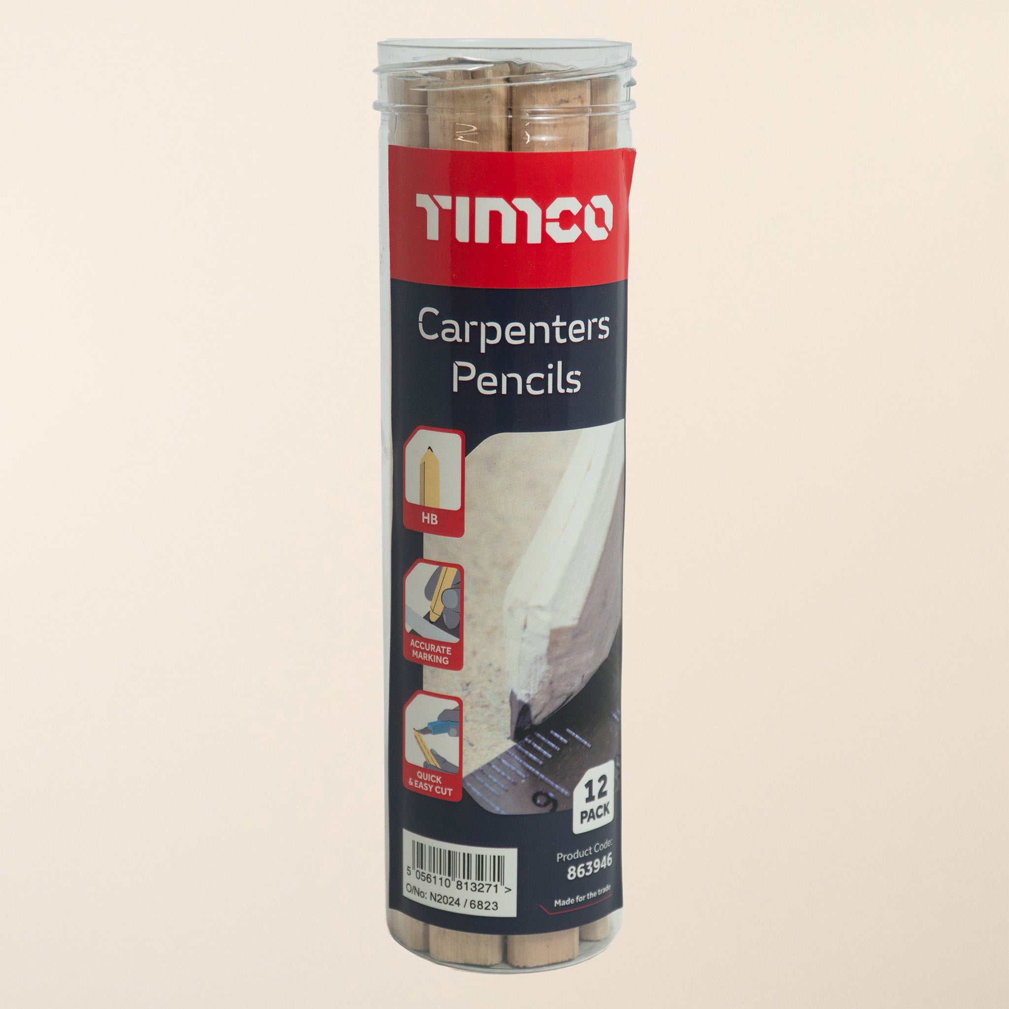 Timco Carpenter Pencils (12 Pack)
