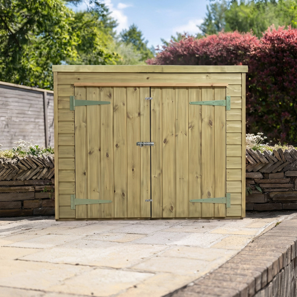 Pent Roof Pressure Treated Timber Tool Shed