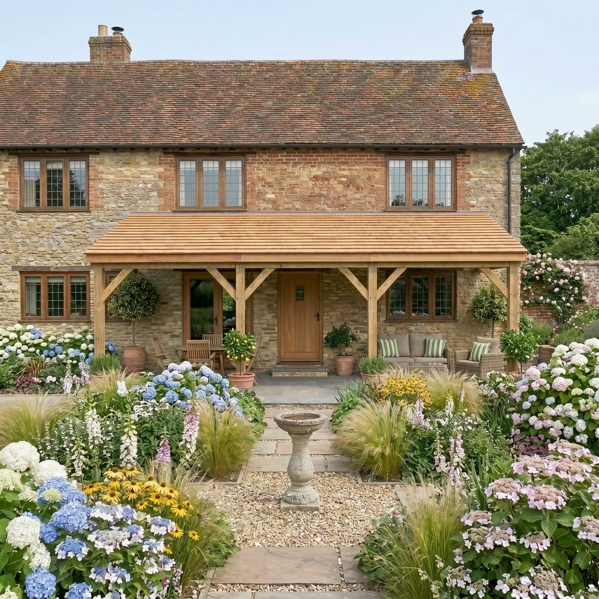 Lean-To Treated Featheredge Wooden Gazebo