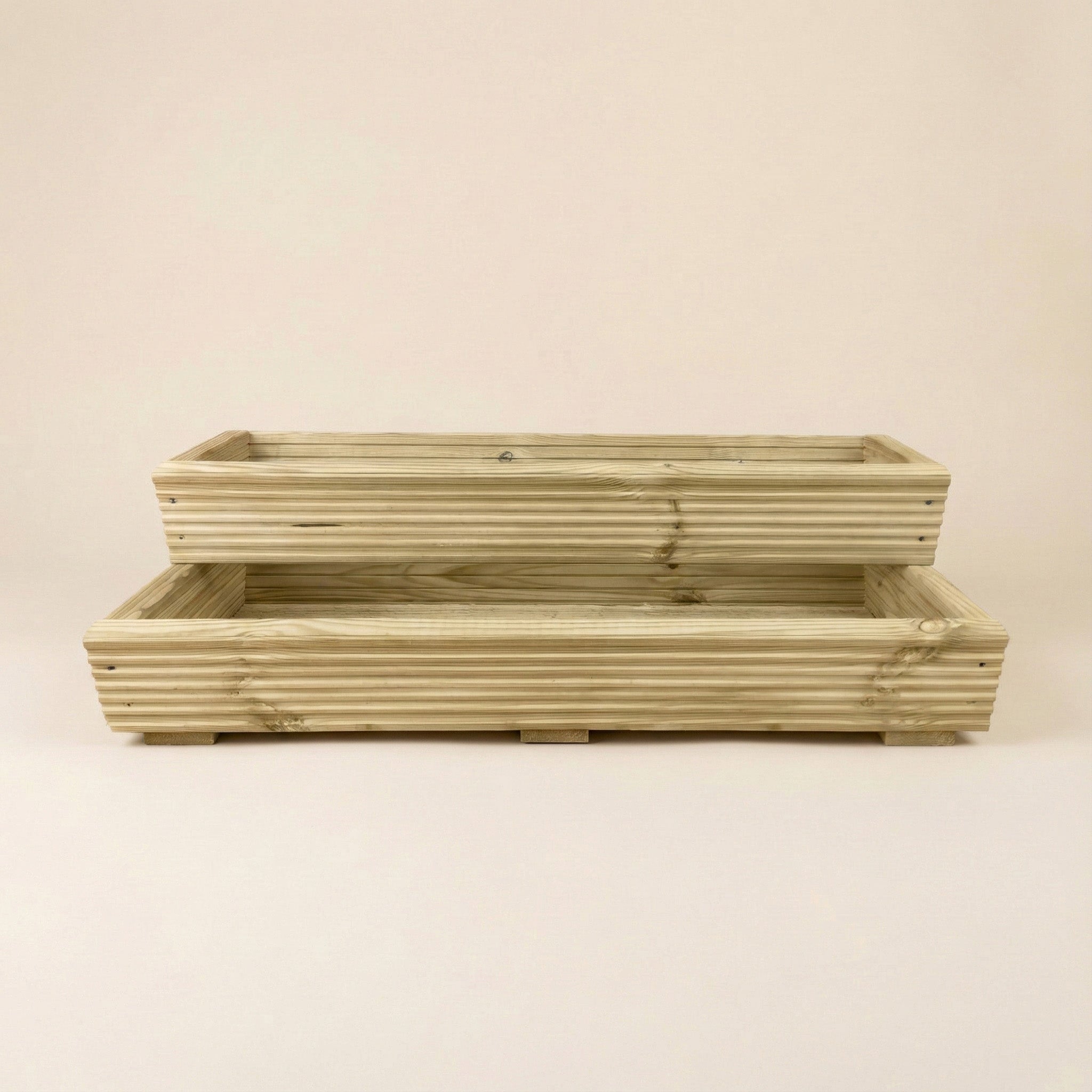 Scandinavian Redwood 2 Tier Planter