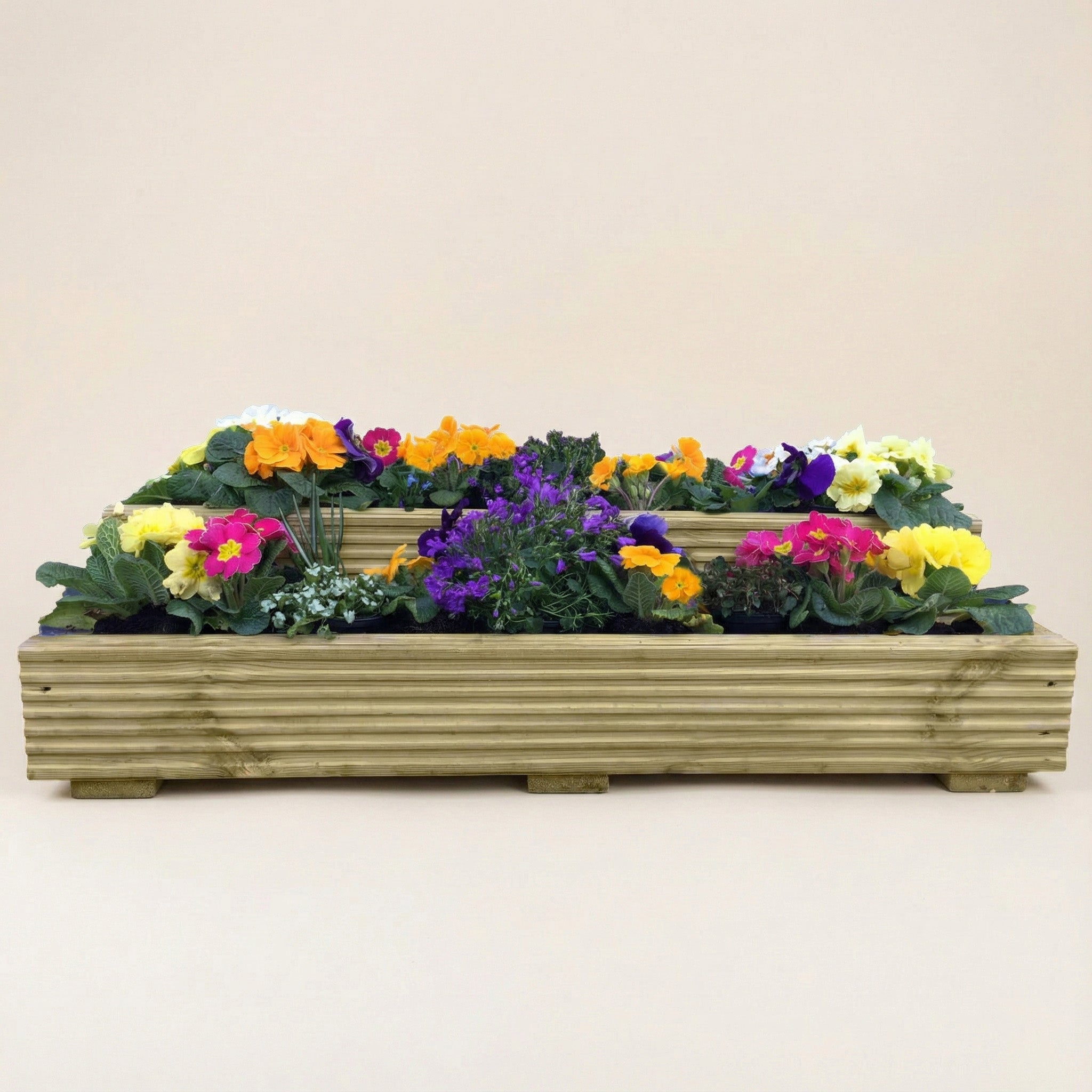 Scandinavian Redwood 2 Tier Planter