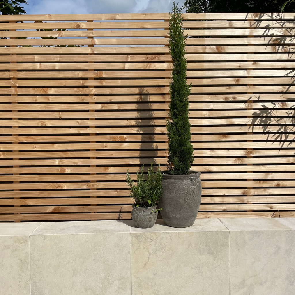 Cedar / Larch Slatted Fence Panels (Horizontal)