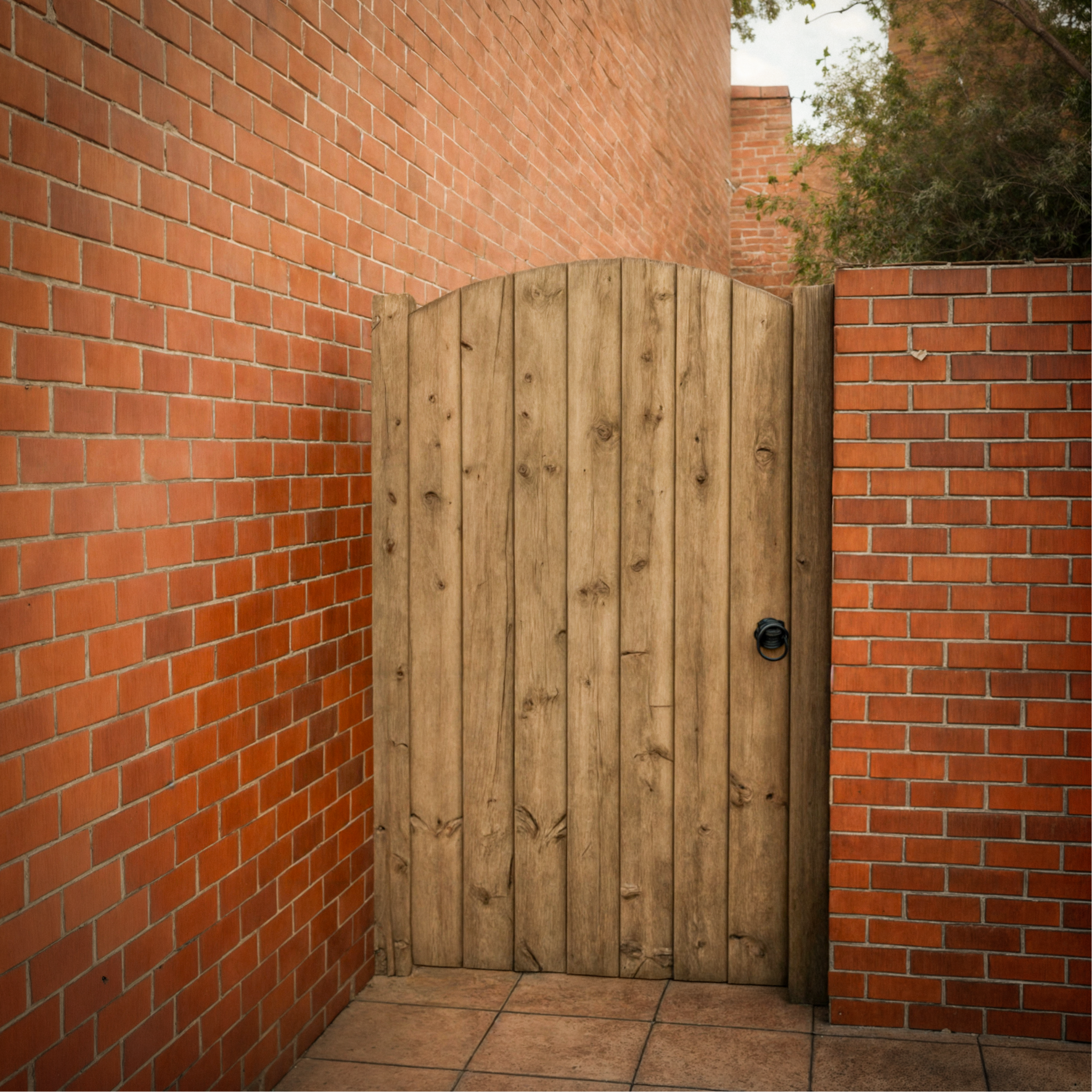 Topsham Curved Top Featheredge Side Gate (1.2m High)