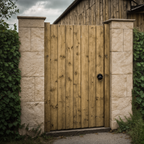 Portreath Framed Featheredge Gate (2.1m High)