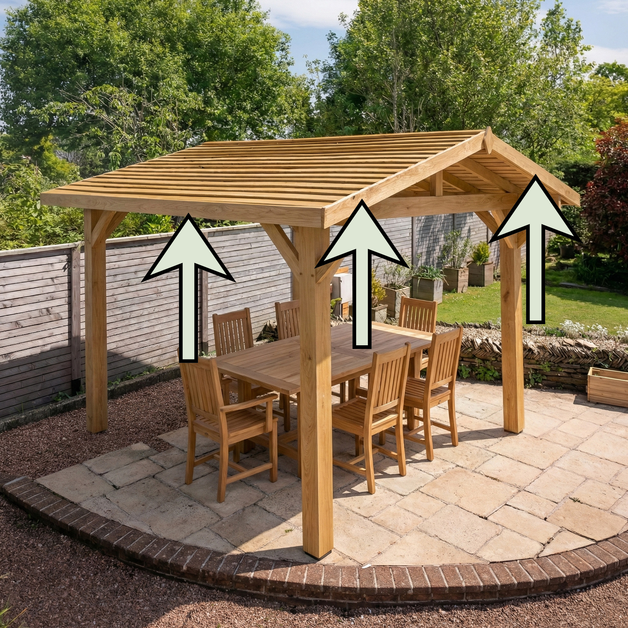 Oak Pergola Edge Trim Kit
